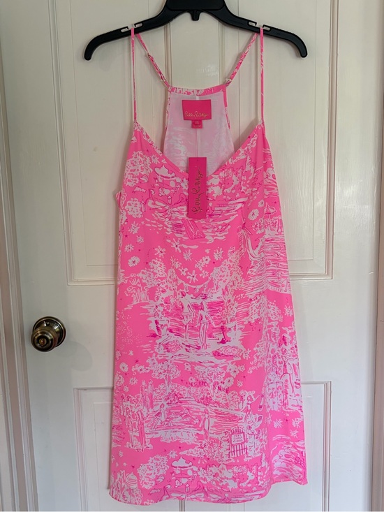 Lilly Pulitzer Dresses & Skirts - Lilly Pulitzer Pink and White Printed Slip Dress